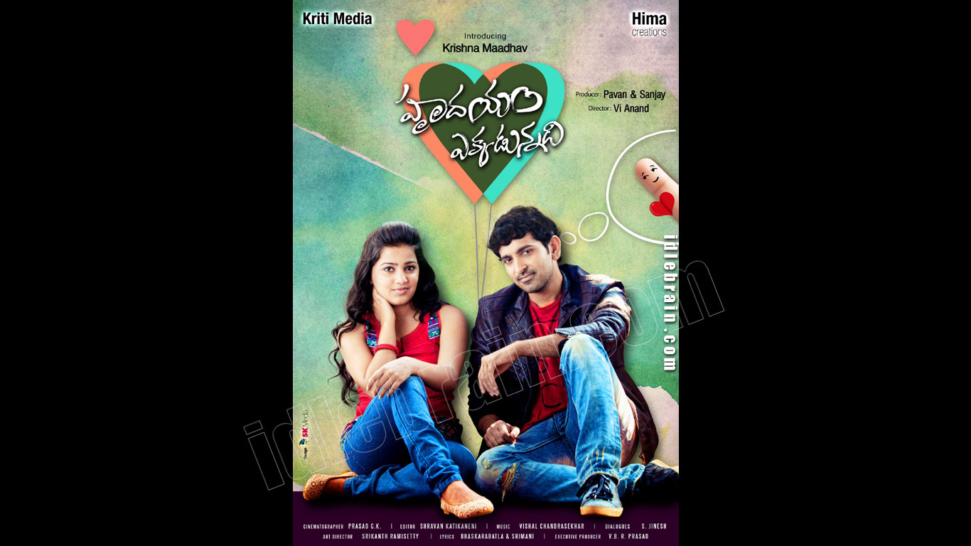 Hrudhayam Ekkadunnadi  wallpapers - Telugu cinema posters -   Krishna Maadhav